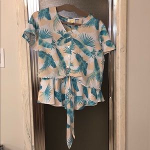 2 piece crop top & skirt set! NWT!!